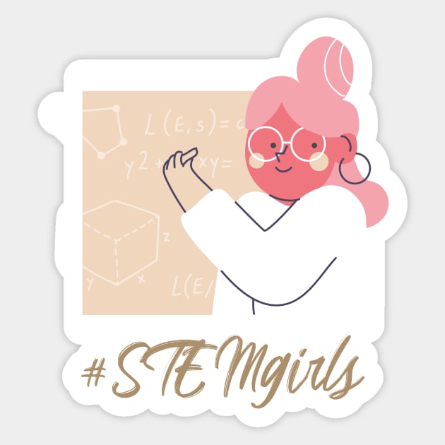 #STEMgirls Sticker by studioshrug